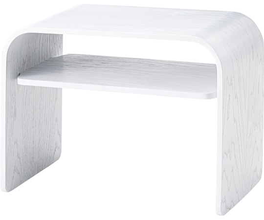 東谷 サイドテーブル ホワイト PT-615WW 1個（ご注文単位1個）【直送品】