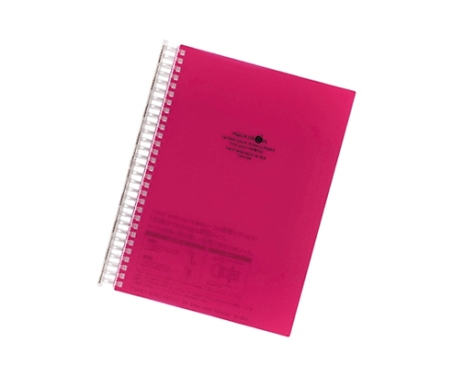 LIHITLAB AQUA DROPs ツイストリング・ノート<超厚型> 3赤 N-1610 N1610-3 1冊(ご注文単位1冊)【直送品】