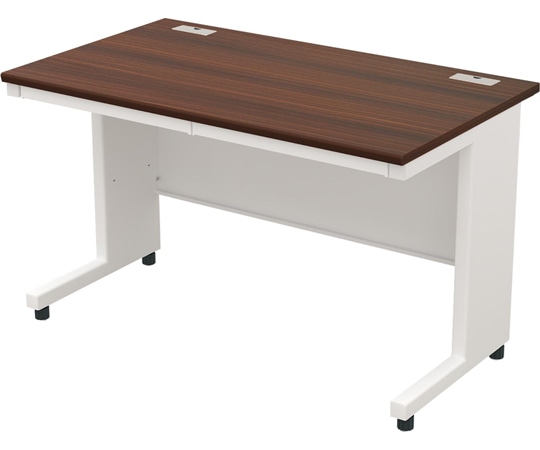 Y2K AD 平机 オフィスデスク 1200×700 ダークブラウン/ホワイト  1台(ご注文単位1台)【直送品】