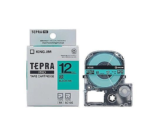 キングジム 12mm テープカセット(緑) EA761DK-122 1個(ご注文単位1個)【直送品】