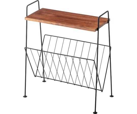 東谷 サイドテーブル ブラック AKB-435BK 1個（ご注文単位1個）【直送品】