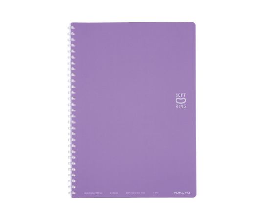 コクヨ ソフトリングノート(ドット入り罫線)セミB5 紫 ス-SV301BT-V 1冊（ご注文単位1冊）【直送品】