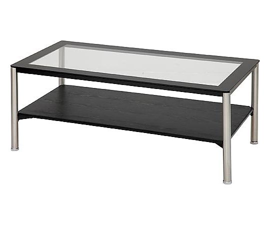 あずま工芸 クール ガラステーブル GLT-2299BK 1台(ご注文単位1台)【直送品】