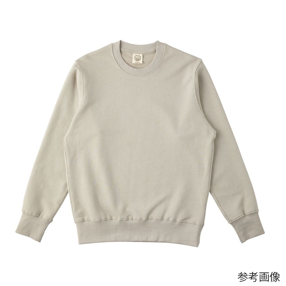 フェリック オーガニックコットンスウェットシャツ ミルキーグレー L OGS915-MGY-L 1枚(ご注文単位1枚)【直送品】