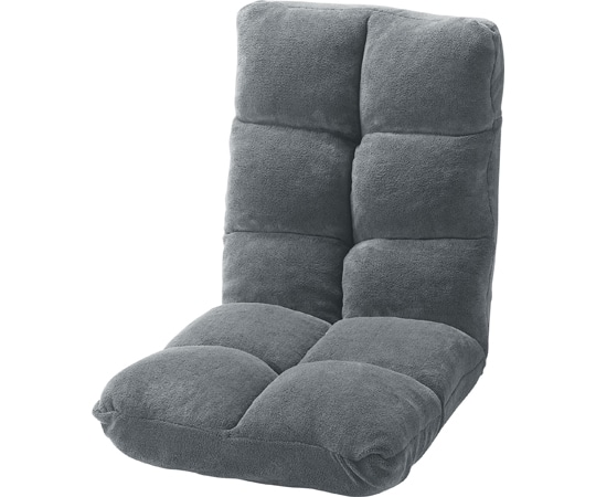 東谷 もこもこリクライナー グレー FKC-006GY 1個（ご注文単位1個）【直送品】