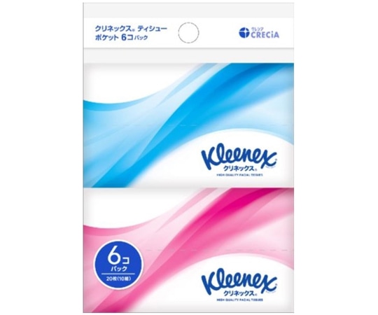 クレシア クリネックス ティシュー ポケット 6個パック  1個（ご注文単位1個）【直送品】