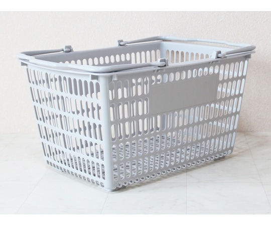 大和産業 買い物かご ライトグレー 5個入 SL-8 1セット（ご注文単位1セット）【直送品】