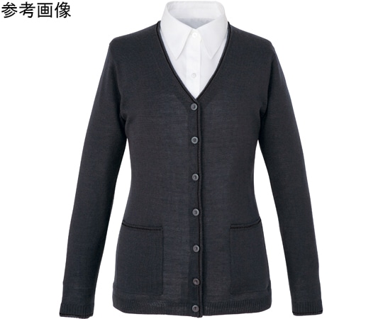 カーシーカシマ ENJOY カーディガン ロング丈 チャコール LL EWG317 1枚（ご注文単位1枚）【直送品】