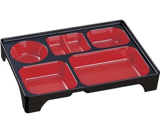 Daiwa 我楽弁当(ABS)本体 蓋セット 内朱天黒 No.900 1個(ご注文単位1個)【直送品】