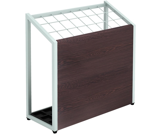 Y2K 傘立て600 グレー脚 ダークブラウン天板  1台(ご注文単位1台)【直送品】