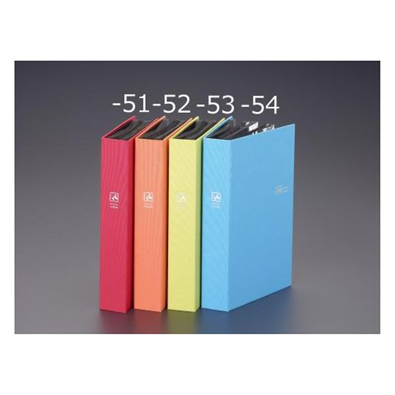 エスコ L判3段 アルバム(レッド) EA762CW-51 1個(ご注文単位1個)【直送品】