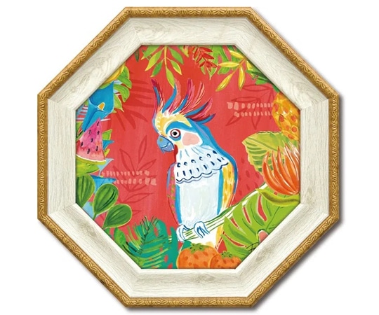 ユーパワー 八角 ミニゲル アートフレーム ファリダ ザマン｢トゥッティ フルッティ7｣ FZ-02554 1個（ご注文単位1個）【直送品】