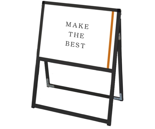 常磐精工 ブラックバリウススタンド看板 A2横片面 BVASKAC-A2YK 1個（ご注文単位1個）【直送品】