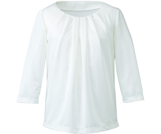 カーシーカシマ ENJOYNoir 七分袖プルオーバー Noir Tops ホワイト 3L EWT535 1枚（ご注文単位1枚）【直送品】