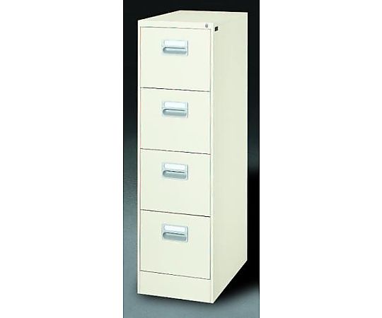 エスコ 387x620x1335mm/4段(A4) キャビネット EA954DC-25 1個(ご注文単位1個)【直送品】