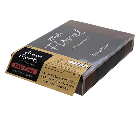 CARALL ブラウンマークスシート下 ホワイトフローラル 3398 1個（ご注文単位1個）【直送品】