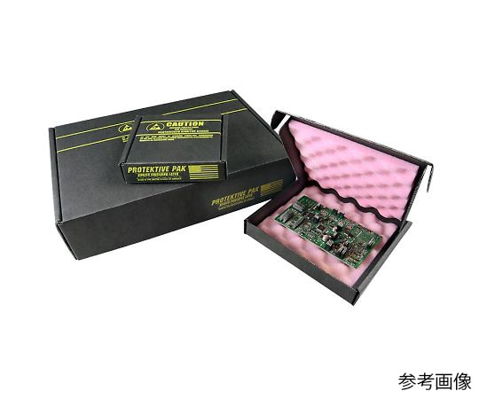 DESCO 電子部品梱包箱 スポンジ付 229mm×191mm×64mm 37057 1個 (ご注文単位1個)【直送品】