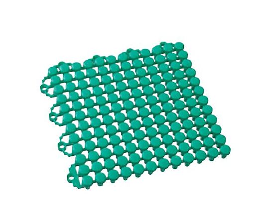 エスコ 150x 150mm すのこ(プラスチック製/グリーン) EA997RJ-41 1枚(ご注文単位1枚)【直送品】