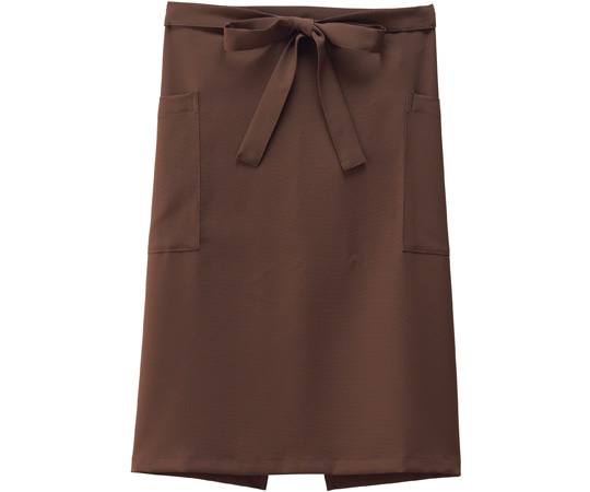 ボンマックス ミドルエプロン FK7187 ブラウン フリー  1枚（ご注文単位1枚）【直送品】