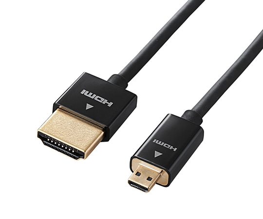 エレコム カメラ接続用HDMIケーブル(HDMI microタイプ) 2.0m ブラック DGW-HD14SSU20BK 1本（ご注文単位1本）【直送品】