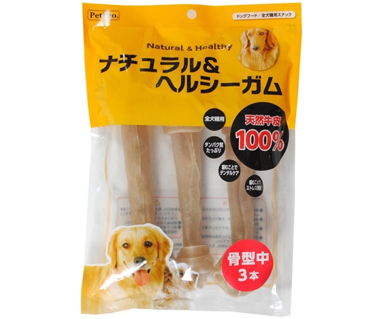 ペットプロジャパン ペットプロ ナチュラル&ヘルシーガム 骨型中 3本  1セット（ご注文単位1セット）【直送品】