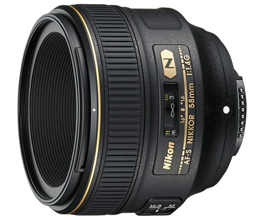 ニコン Fマウント標準単焦点レンズ AF-S 58mm f1.4G 1個（ご注文単位1個）【直送品】