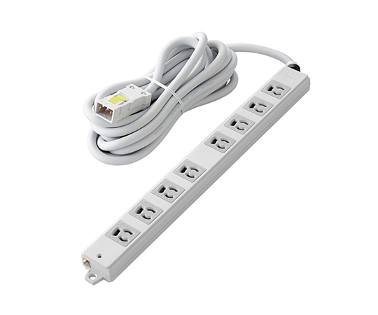 エレコム ハーネスタップ 8口 抜けどめあり 5m T-WHRM3850LG/RS 1個(ご注文単位1個)【直送品】