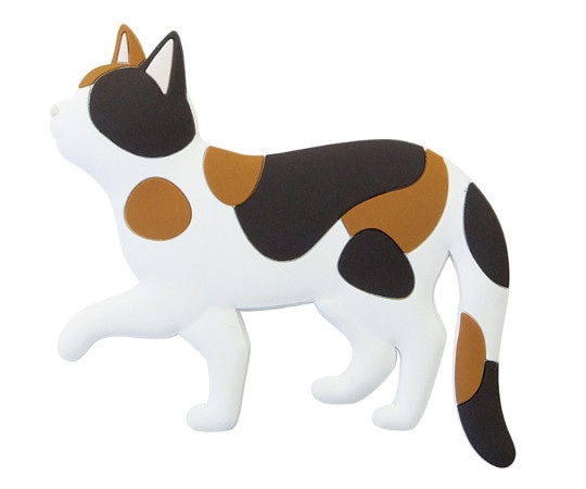 東洋ケース 吸着シート式ねこ型フック てくてく ミケ CSH-08 1個(ご注文単位1個)【直送品】