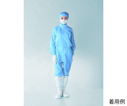 東洋リントフリー ESD対策ツナギ服 青 5L FS150C-02 5L 1枚 (ご注文単位1枚)【直送品】