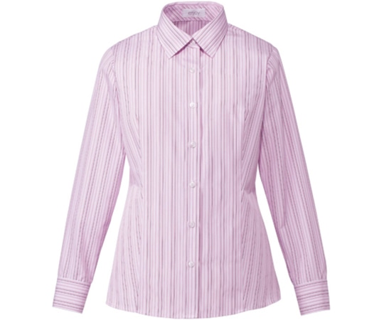 カーシーカシマ ENJOY 長袖シャツブラウス SMART STRIPE ピンク 19号 EWB598 1枚（ご注文単位1枚）【直送品】