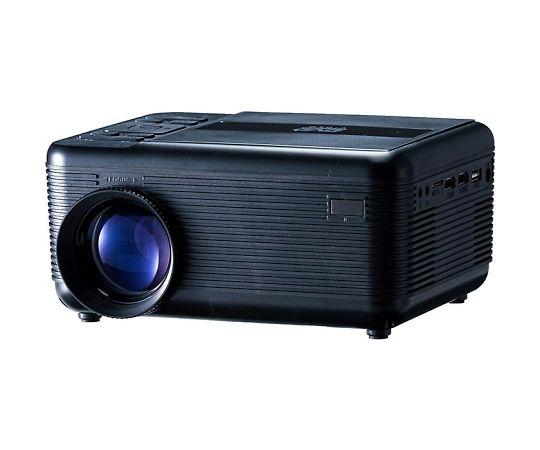 池商 DVDプレイヤー一体型プロジェクター 投影サイズ30~150インチ スピーカー内蔵 ブラック RA-PD080-BK 1台(ご注文単位1台)【直送品】