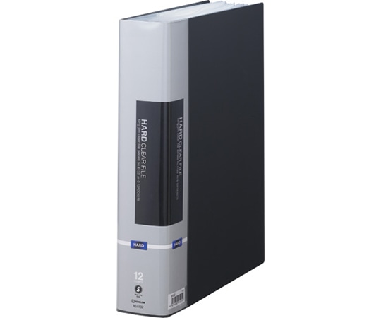 キングジム ハードクリアーファイル A4S 黒 6132 1冊(ご注文単位1冊)【直送品】