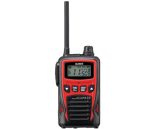 アルインコ 特定小電力トランシーバー 本体・レッド DJ-PB20RA 1台(ご注文単位1台)【直送品】