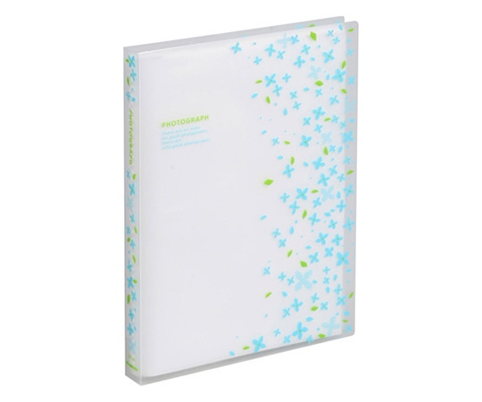ハクバ写真産業 ビュートプラス Lサイズ 80枚収納 小花ブルー ABP-L80KBL 1個(ご注文単位1個)【直送品】