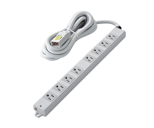 エレコム ハーネスタップ 8口 抜けどめなし 3m T-WHRM3830NN/RS 1個(ご注文単位1個)【直送品】