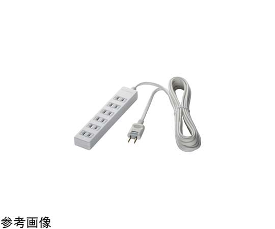BUFFALO 2ピン式電源タップ 6個口タイプ 雷サージ防止付 1m ホワイト BSTAPSG2610WH 1台(ご注文単位1台)【直送品】