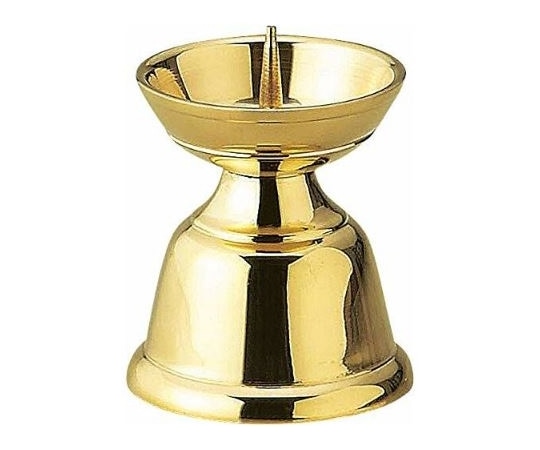 マルエス 燭台 真鍮ローソク立 ダルマ 10T063-10 1個(ご注文単位1個)【直送品】