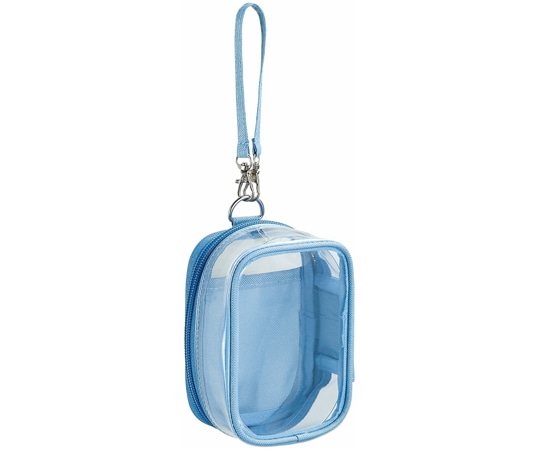 LIHITLAB myfa デコレーションボックスポーチ ミニ パウダーブルー A3305-14 1個(ご注文単位1個)【直送品】