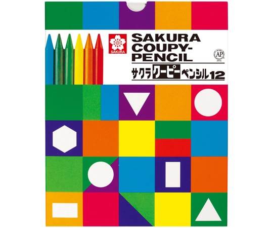 サクラクレパス クーピーペンシル 12色(紙箱入) FY12K 1個(ご注文単位1個)【直送品】