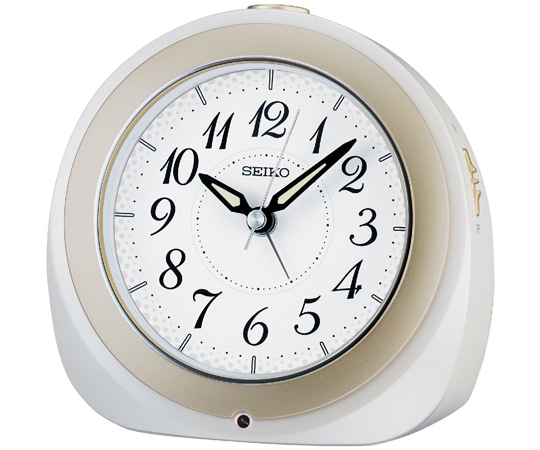 セイコー 夜見える電波目覚まし時計 128×135×82mm 白 KR336W 1個(ご注文単位1個)【直送品】