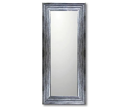ユーパワー デコラティブ 大型ミラー シャープ｢ロング(アンティーク シルバー)｣ BM-16033 1個（ご注文単位1個）【直送品】