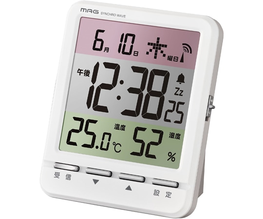 ノア精密 MAG電波目覚まし時計 スペクトル T-751 WH-Z 1個(ご注文単位1個)【直送品】