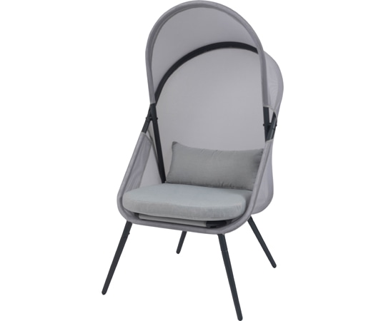 東谷 ルーフフォールディングチェア グレー RKC-539LGY 1個（ご注文単位1個）【直送品】