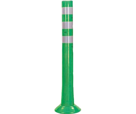 サンポール ガードコーン 接着式 Sタイプ φ80,台座径φ200×H800mm グリーン RBS-80(G) 1台(ご注文単位1台)【直送品】