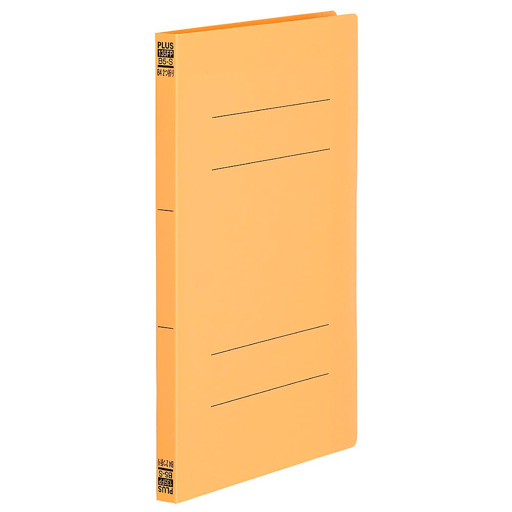 プラス PPフラットファイル B4 2折 イエロー 1冊 No.135FP 1冊(ご注文単位1冊)【直送品】