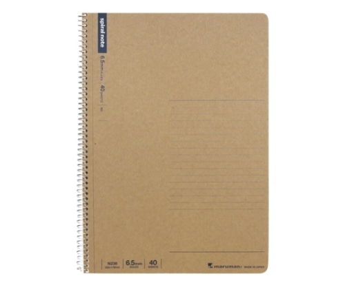 マルマン スパイラルノート 6.5mm罫×32行 40枚 N236 1冊(ご注文単位1冊)【直送品】