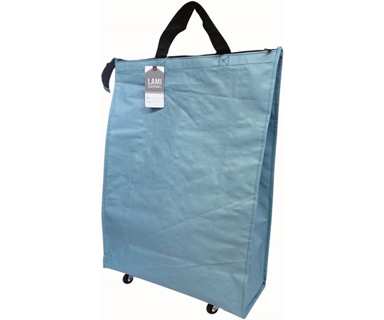 丸玉工業 ラミクロスバッグ L キャスター付(ブルー)30枚入  1ケース（ご注文単位1ケース）【直送品】