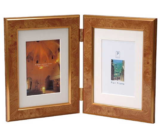 万丈 ペアフレーム 2LW クラシック タテ キャメル PF-2LWT-CC 1個(ご注文単位1個)【直送品】