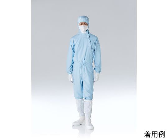 東洋リントフリー 着用快適 フード一体型ツナギ服 青 FX122C-02 4L 1枚 (ご注文単位1枚)【直送品】