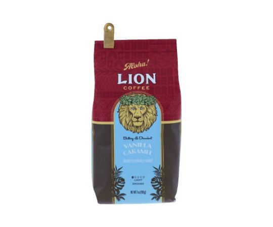 キーコーヒー ライオンコーヒー バニラキャラメル 粉 198g 199005 1袋※軽（ご注文単位1袋）【直送品】